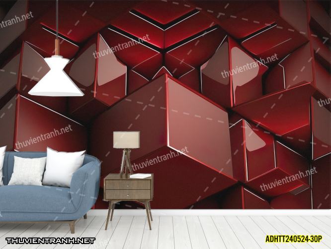 Tranh dán tường hoa văn trừu tượng- -ADHTT240524-30P - Tranh tường chất lượng cao